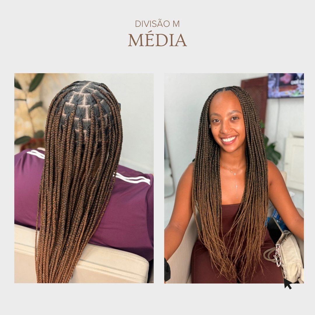 Box Braids feitas na Mika Braids